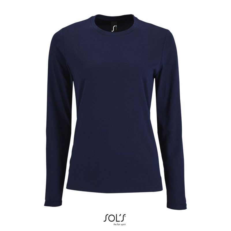 Camiseta De Manga Larga De Mujer Imperial Lsl Women Sols - French Marino - Sols