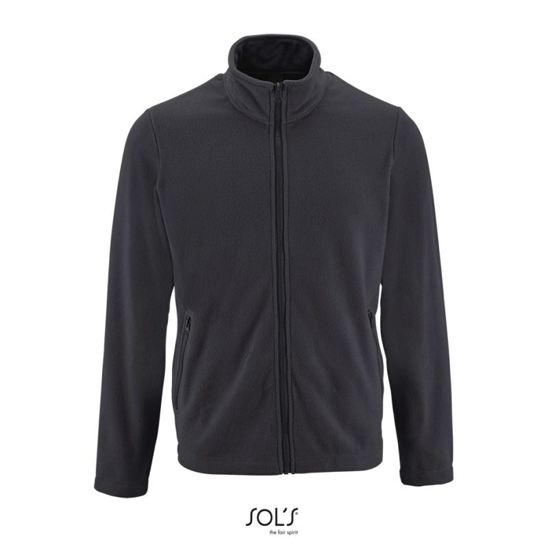 Chaqueta Polar Lisa De Hombre Norman Men Sols - Antracita - Sols