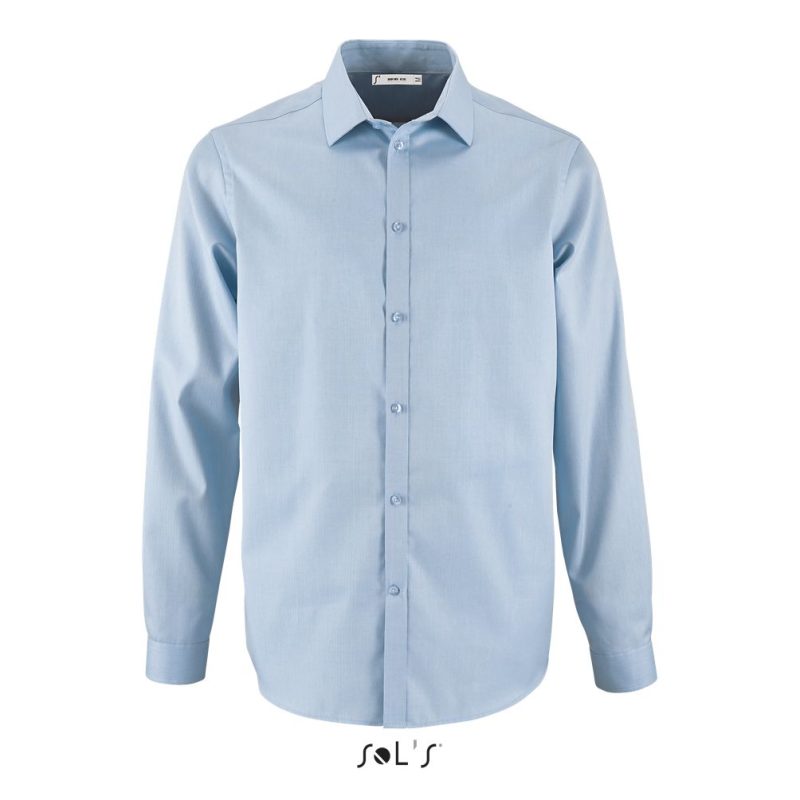 Camisa De Espiguilla De Hombre Brody Men Sols - Azul Cielo - Sols