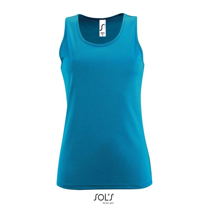 Camiseta De Tirantes De Deporte De Mujer Sporty Tt Women Sols - Aqua - Sols