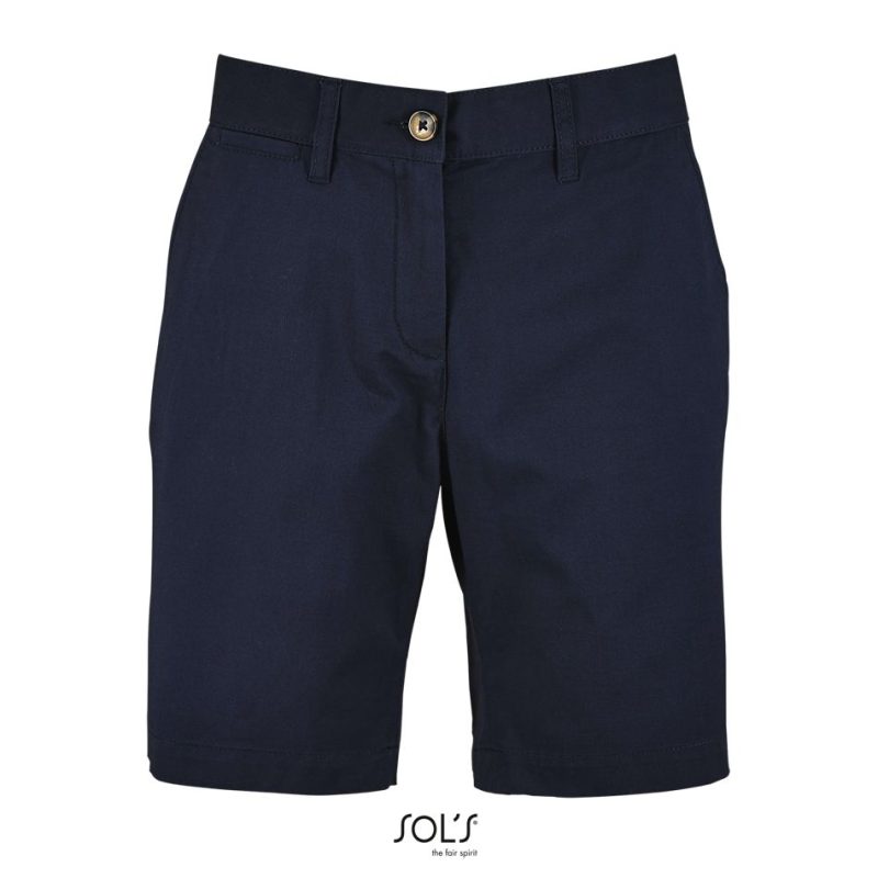 Bermudas Chinos De Mujer Jasper Women Sols - French Marino - Sols