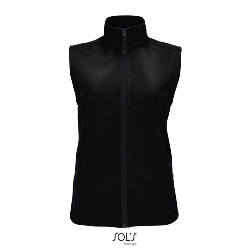 Chaleco Softshell Para Mujer Race Bw Women Sols - Negro - Sols