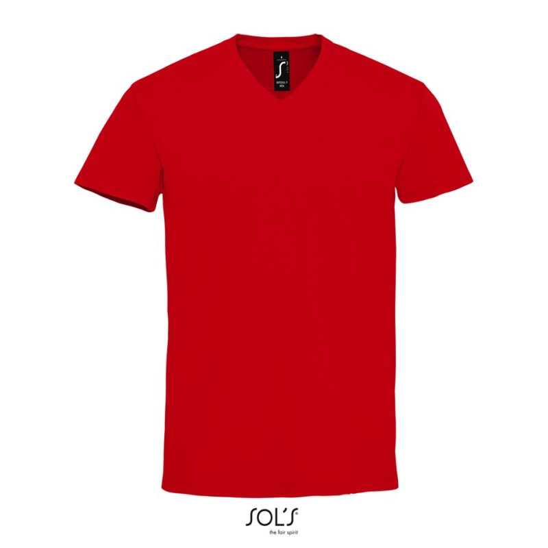 Camiseta De Hombre De Cuello De Pico Imperial V Men Sols - Rojo - Sols