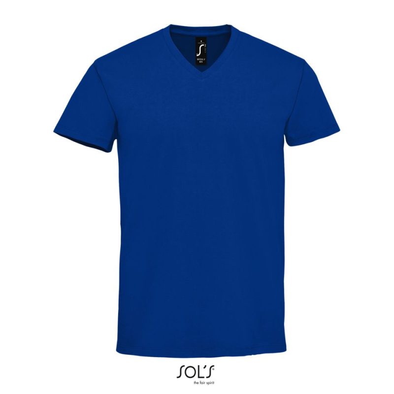 Camiseta De Hombre De Cuello De Pico Imperial V Men Sols - Azul Royal - Sols