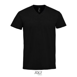 Camiseta De Hombre De Cuello De Pico Imperial V Men Sols - Negro Profundo - Sols