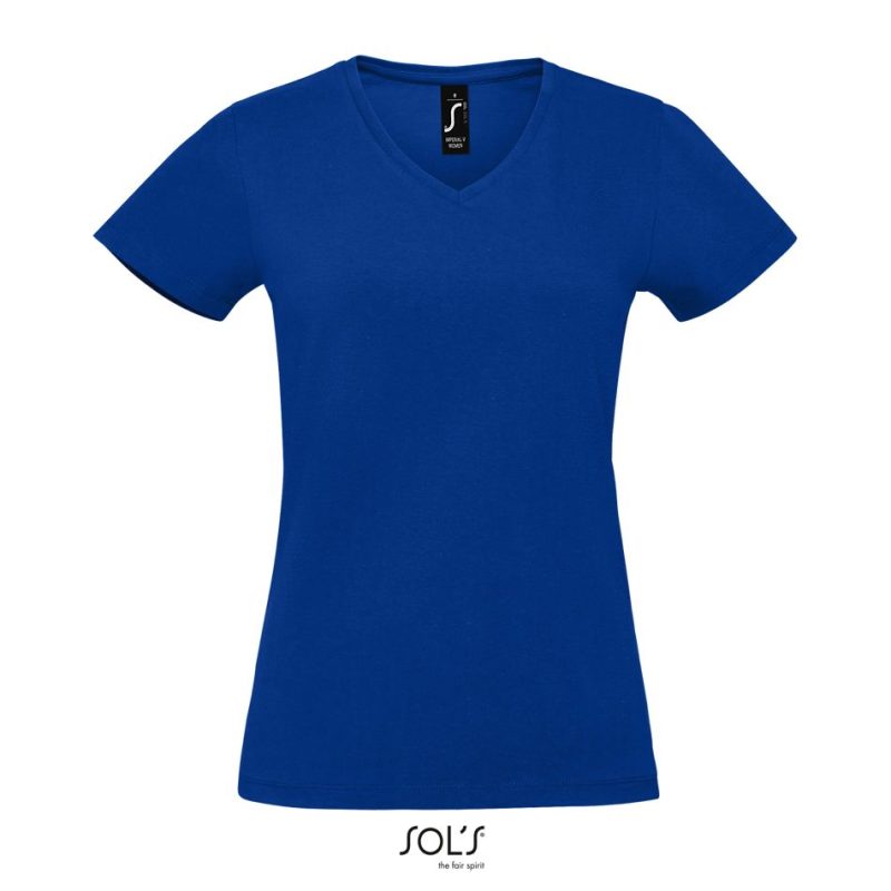 Camiseta De Mujer De Cuello De Pico Imperial V Women Sols - Azul Royal - Sols