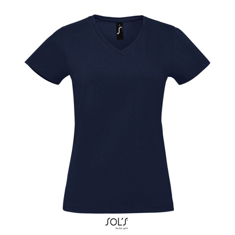 Camiseta De Mujer De Cuello De Pico Imperial V Women Sols - French Marino - Sols