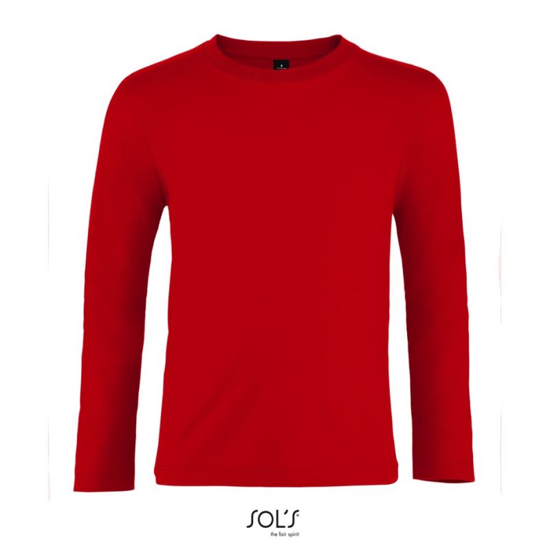 Camiseta De Manga Larga De Niño Imperial Lsl Kids Sols - Rojo - Sols