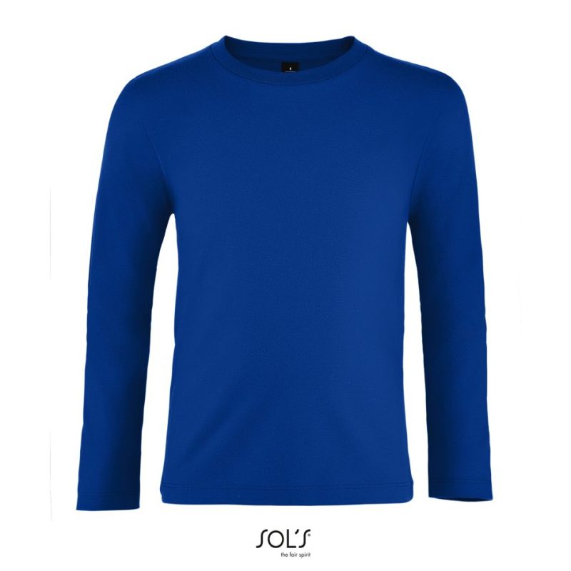 Camiseta De Manga Larga De Niño Imperial Lsl Kids Sols - Azul Royal - Sols