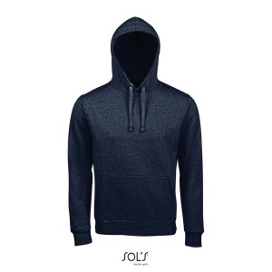 Sudadera Con Capucha Spencer Sols - Denim Jaspeado - Sols