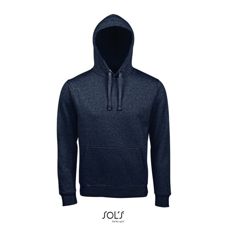 Sudadera Con Capucha Spencer Sols - Denim Jaspeado - Sols