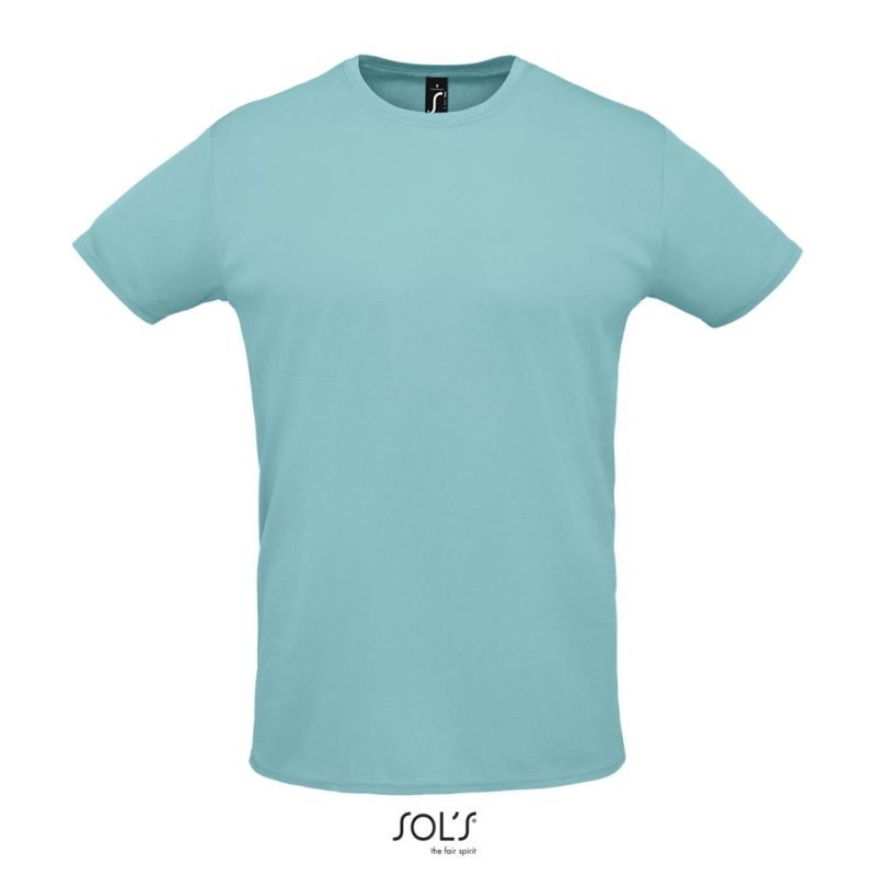 Camiseta Deportiva Unisex Sprint Sols - Azul Piscina - Sols