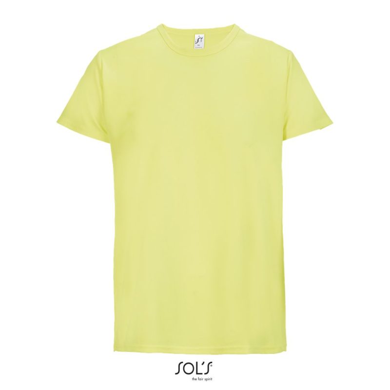 Camiseta Deportiva Unisex Sprint Sols - Amarillo Neon - Sols