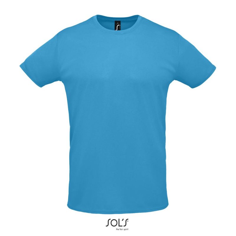 Camiseta Deportiva Unisex Sprint Sols - Aqua - Sols