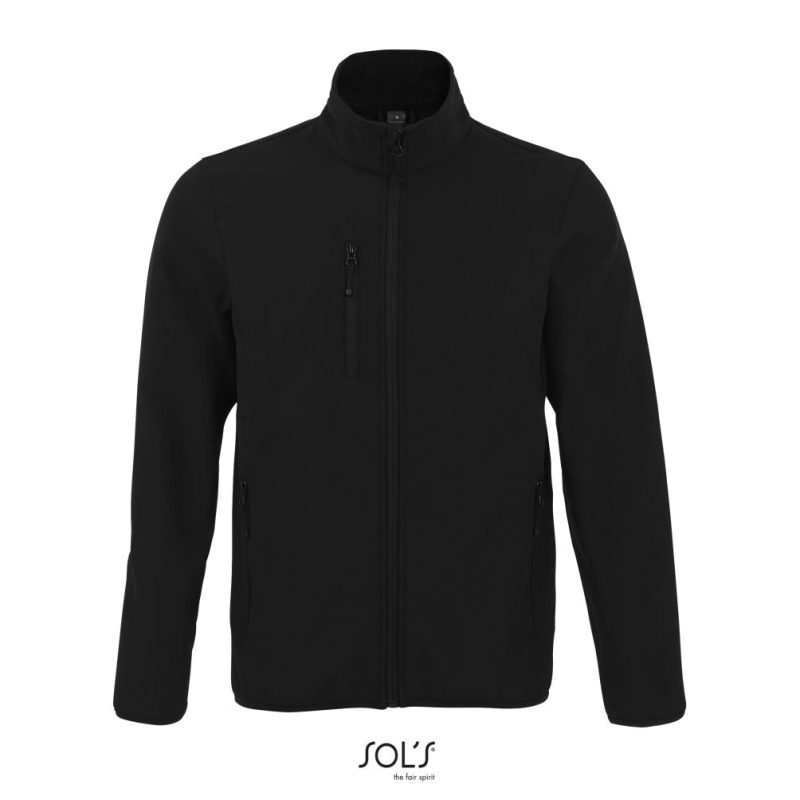 Chaqueta Softshell De Hombre Con Cremallera Radian Men Sols - Negro - Sols