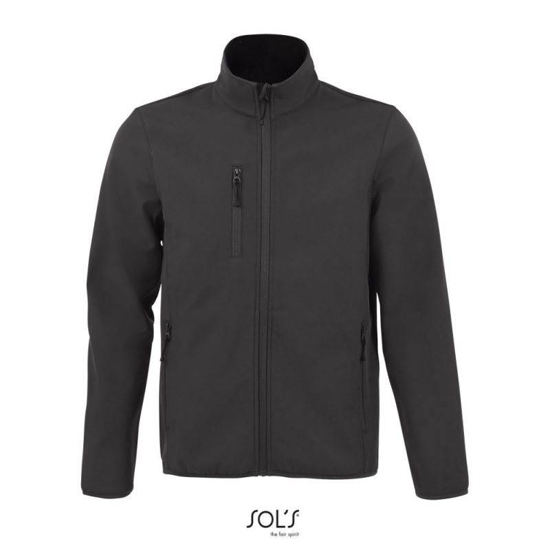Chaqueta Softshell De Hombre Con Cremallera Radian Men Sols - Antracita - Sols