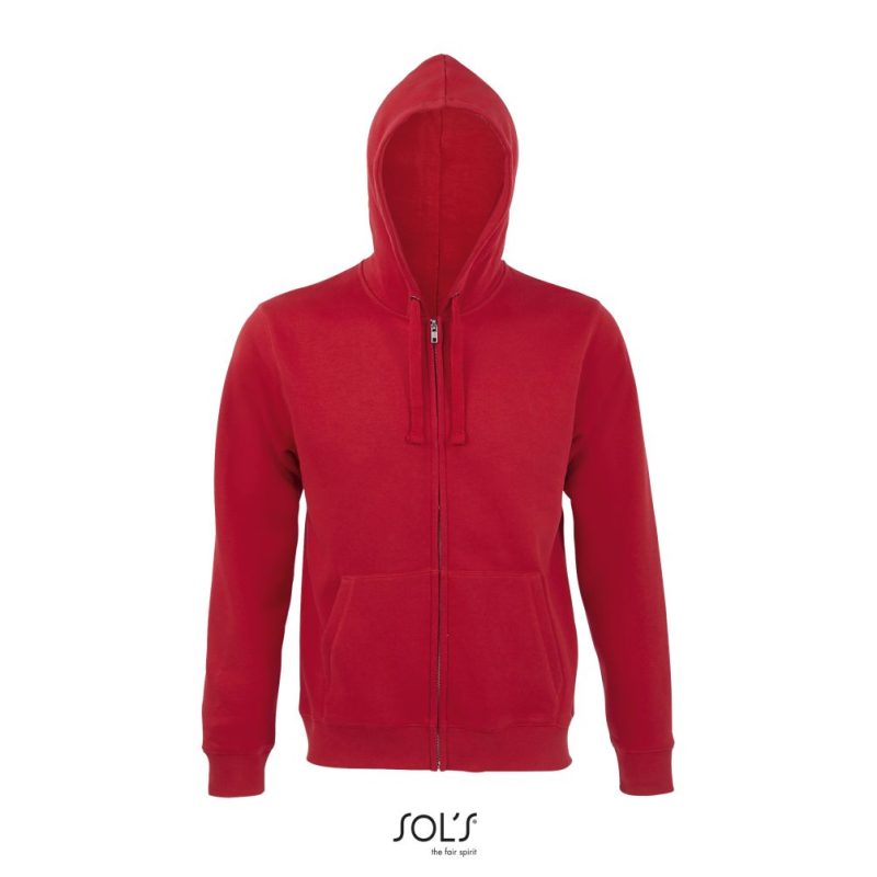 Sudadera Con Cremallera Y Capucha De Hombre Spike Men Sols - Rojo - Sols