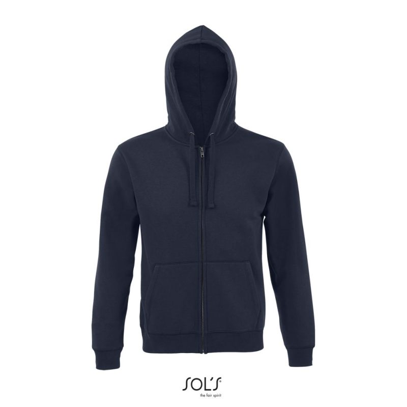 Sudadera Con Cremallera Y Capucha De Hombre Spike Men Sols - French Marino - Sols