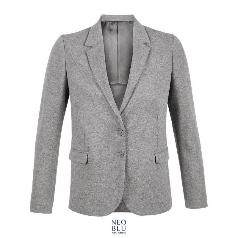 Blazer Piqué Mujer Neoblu Marcel Women Sols - Gris Mezcla - Sols