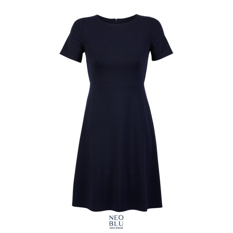 Vestido Midi Manga Corta Neoblu Camille Sols - Noche - Sols