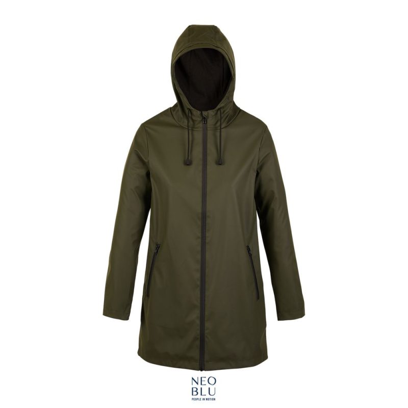 Chaqueta Encerada Impermeable Mujer Neoblu Antoine Women Sols - Kaki Oscuro - Sols