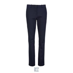 Pantalones Chinos Mujer Con Cintura Elástica Neoblu Gustave Women Sols - Noche - Sols