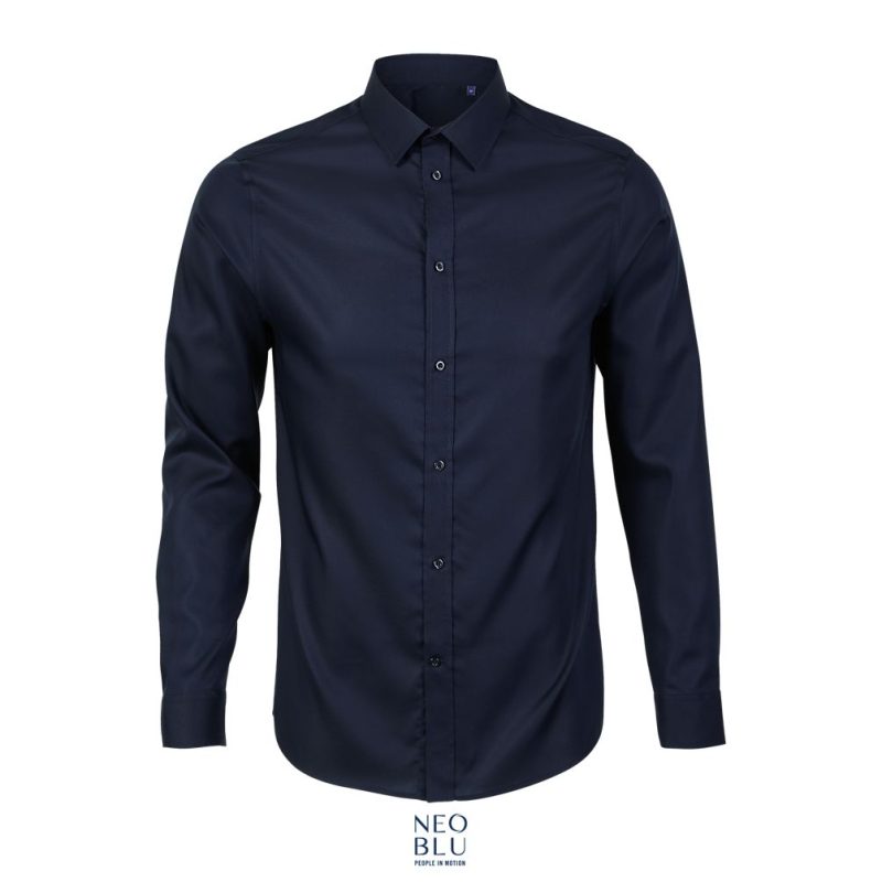 Camisa Hombre Sin Planchado Neoblu Blaise Men Sols - Noche - Sols