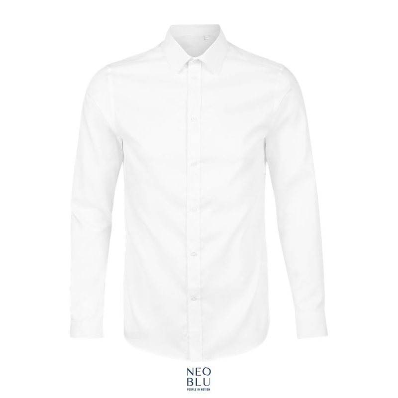 Camisa Hombre Sin Planchado Neoblu Blaise Men Sols - Blanco Óptimo - Sols