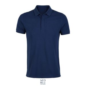 Polo Piqué Hombre Con Tapeta Oculta Neoblu Owen Men Sols - Azul Oscuro - Sols