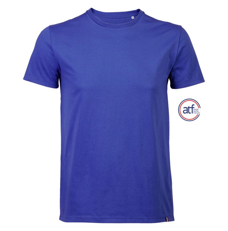 Camiseta Hombre Cuello Redondo Made In France Atf Léon Sols - Azul Royal - Sols