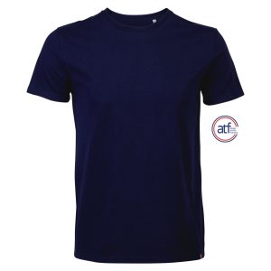 Camiseta Hombre Cuello Redondo Made In France Atf Léon Sols - Azul Marino - Sols