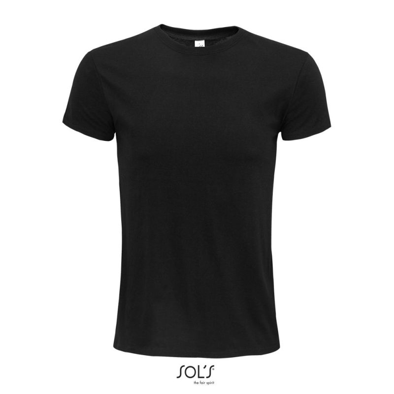 Camiseta Unisex Ajustada De Cuello Redondo Epic Sols - Negro Profundo - Sols