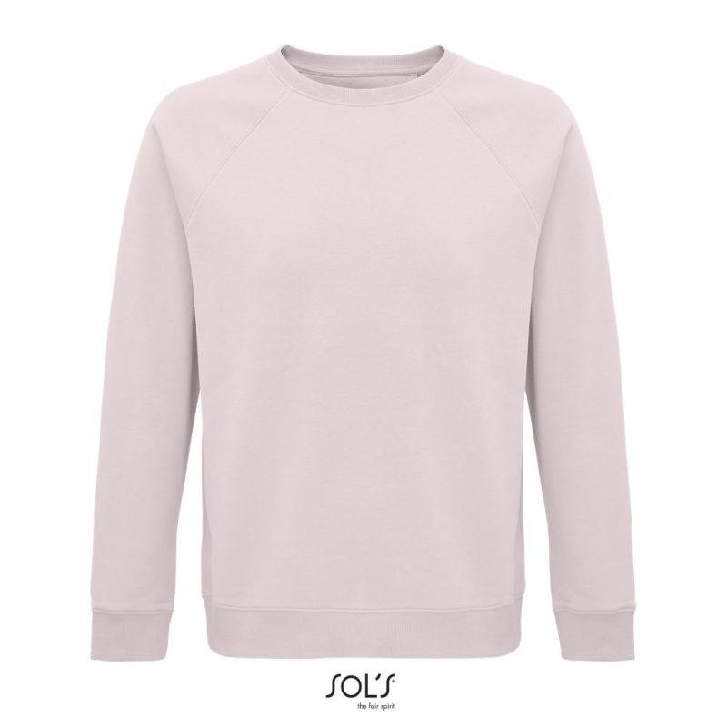 Sudadera Unisex De Cuello Redondo Space Sols - Rosa Palido - Sols
