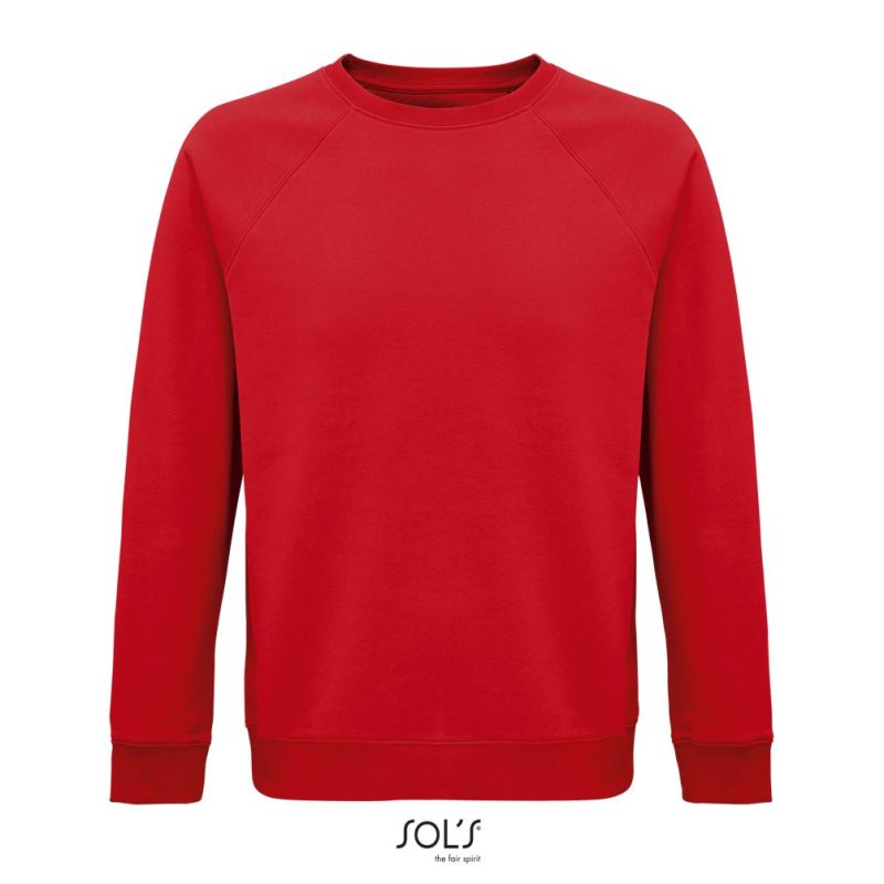 Sudadera Unisex De Cuello Redondo Space Sols - Rojo - Sols