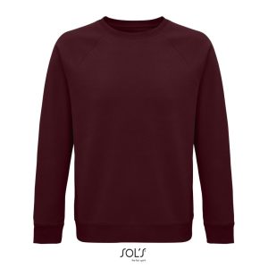 Sudadera Unisex De Cuello Redondo Space Sols - Burdeos - Sols