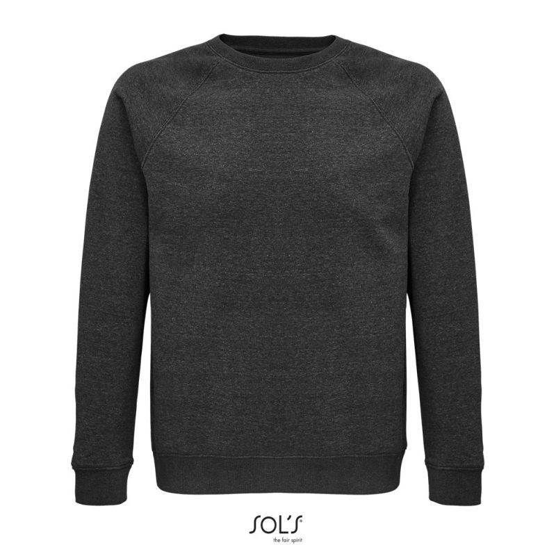 Sudadera Unisex De Cuello Redondo Space Sols - Antracita Mezcla - Sols