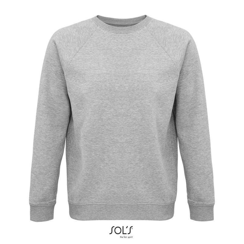Sudadera Unisex De Cuello Redondo Space Sols - Gris Mezcla - Sols