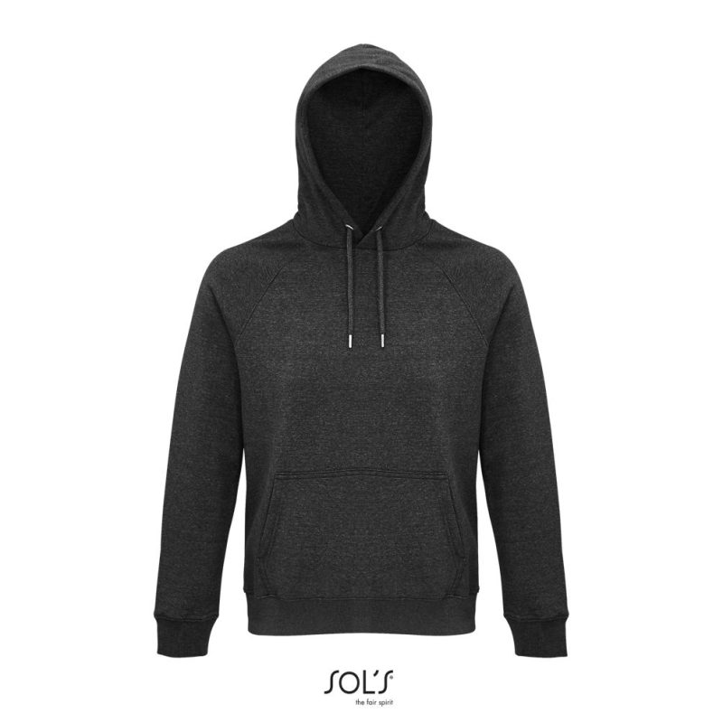 Sudadera Unisex Con Capucha Stellar Sols - Antracita Mezcla - Sols