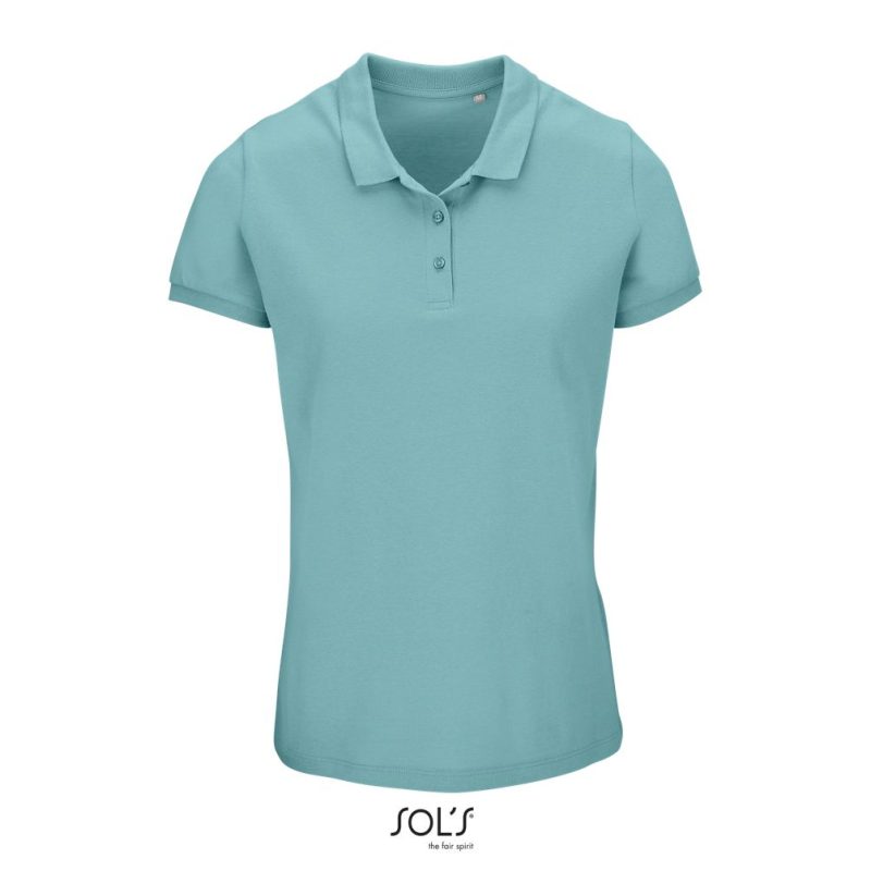 Polo Mujer Planet Women Sols - Azul Piscina - Sols