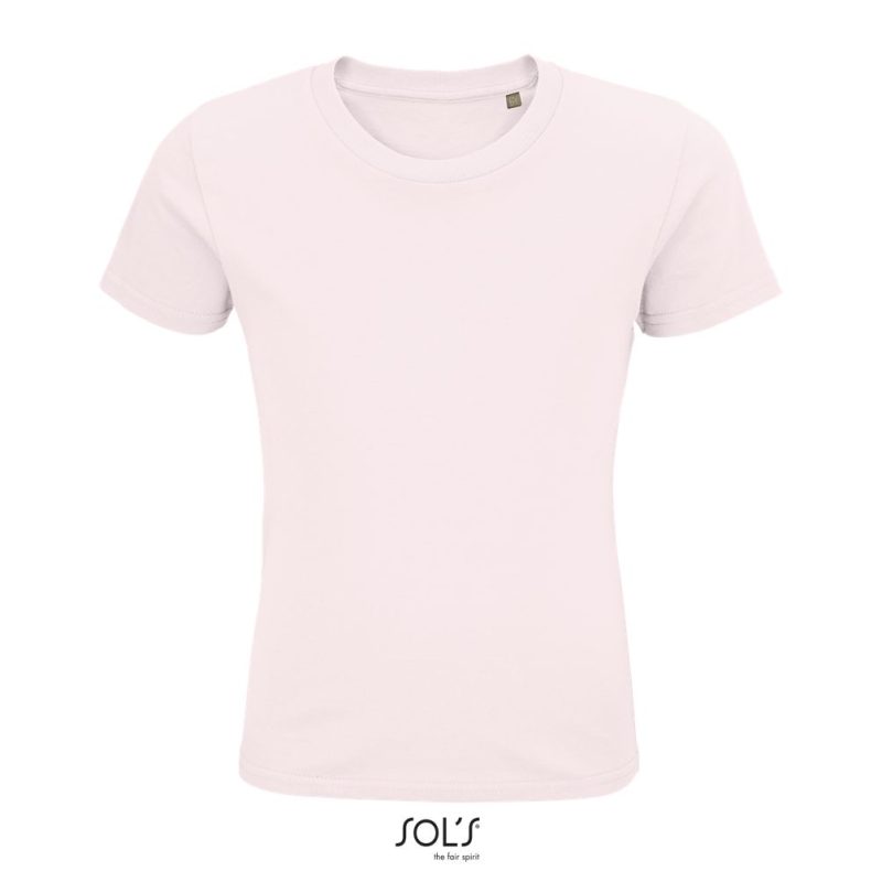 Camiseta Ajustada De Cuello Redondo Para Niños Pioneer Kids Sols - Rosa Palido - Sols