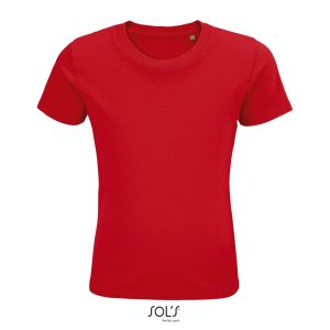 Camiseta Ajustada De Cuello Redondo Para Niños Pioneer Kids Sols - Rojo - Sols