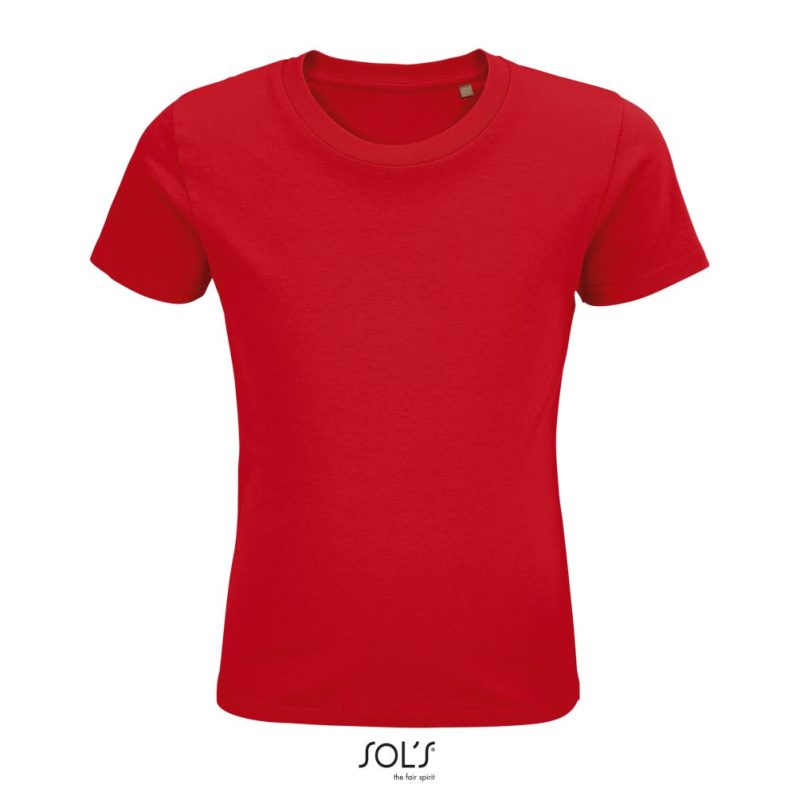 Camiseta Ajustada De Cuello Redondo Para Niños Pioneer Kids Sols - Rojo - Sols