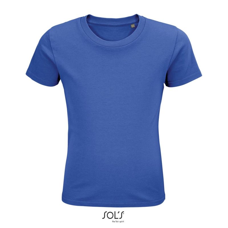 Camiseta Ajustada De Cuello Redondo Para Niños Pioneer Kids Sols - Azul Royal - Sols