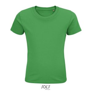 Camiseta Ajustada De Cuello Redondo Para Niños Pioneer Kids Sols - Verde Pradera - Sols
