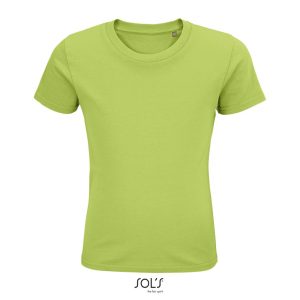 Camiseta Ajustada De Cuello Redondo Para Niños Pioneer Kids Sols - Verde Manzana - Sols