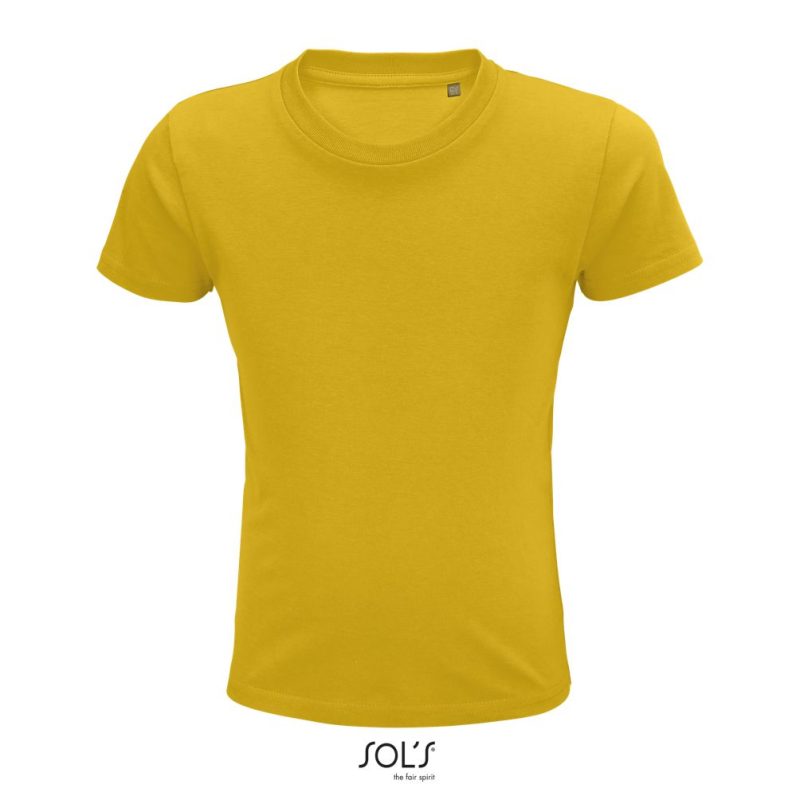 Camiseta Ajustada De Cuello Redondo Para Niños Pioneer Kids Sols - Amarillo - Sols