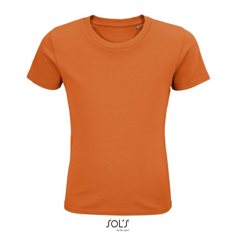 Camiseta Ajustada De Cuello Redondo Para Niños Pioneer Kids Sols - Naranja - Sols