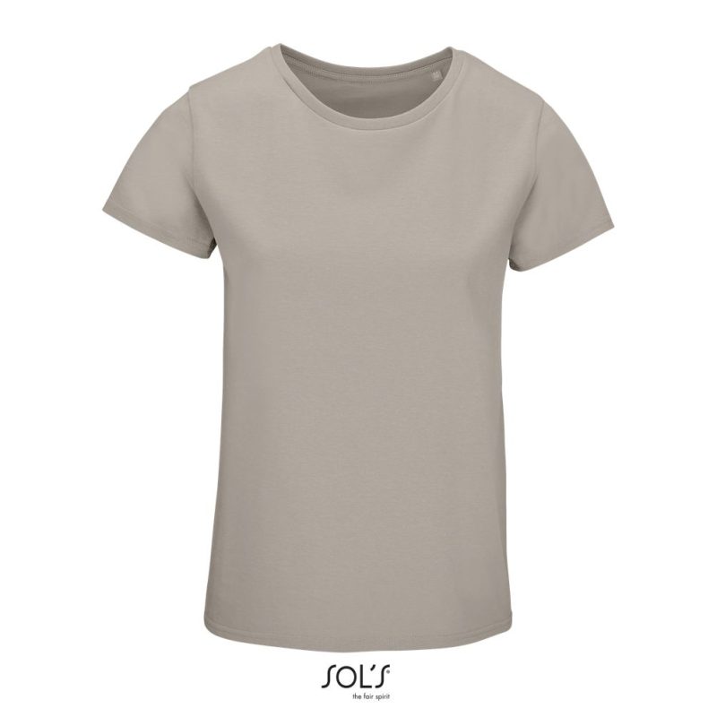 Camiseta Mujer Ajustada De Punto Liso Y Cuello Redondo Pioneer Women Sols - Cuerda - Sols