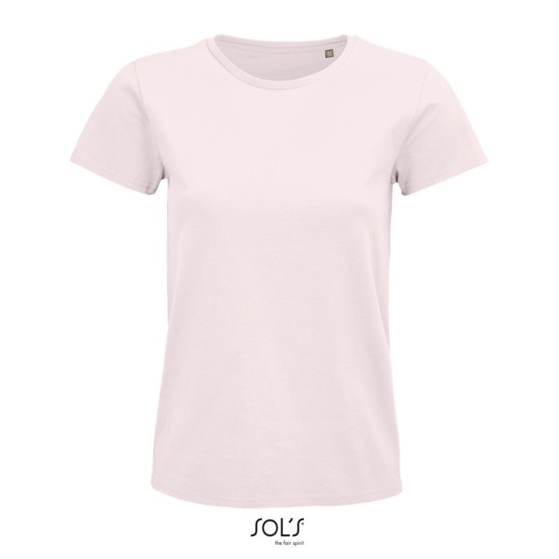 Camiseta Mujer Ajustada De Punto Liso Y Cuello Redondo Pioneer Women Sols - Rosa Palido - Sols