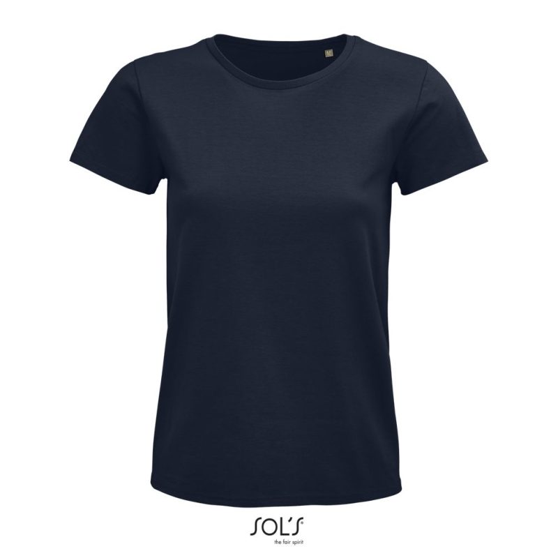 Camiseta Mujer Ajustada De Punto Liso Y Cuello Redondo Pioneer Women Sols - French Marino - Sols